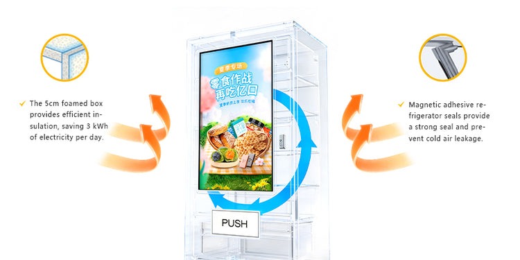 Large 55-Inch Touch Display Smart Vending Machine