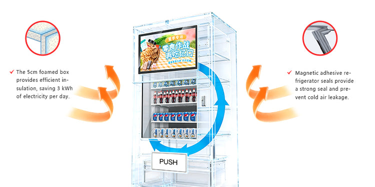 Smart Vending Machine with 32-Inch Touch Display