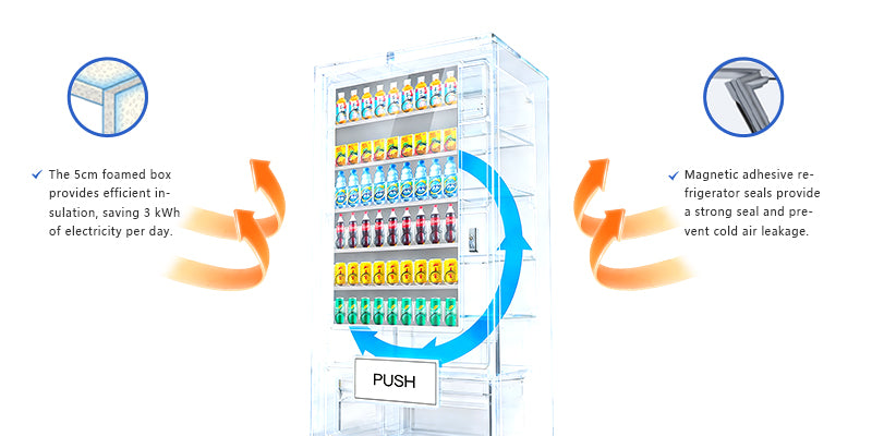 Smart Vending Machine with 21.5-Inch Touch Panel