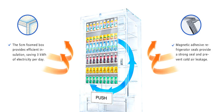 Smart Vending Machine with 21.5-Inch Touch Panel