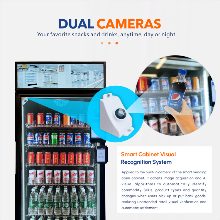 AI Vending Fridge with 29-Inch Digital Ad Display