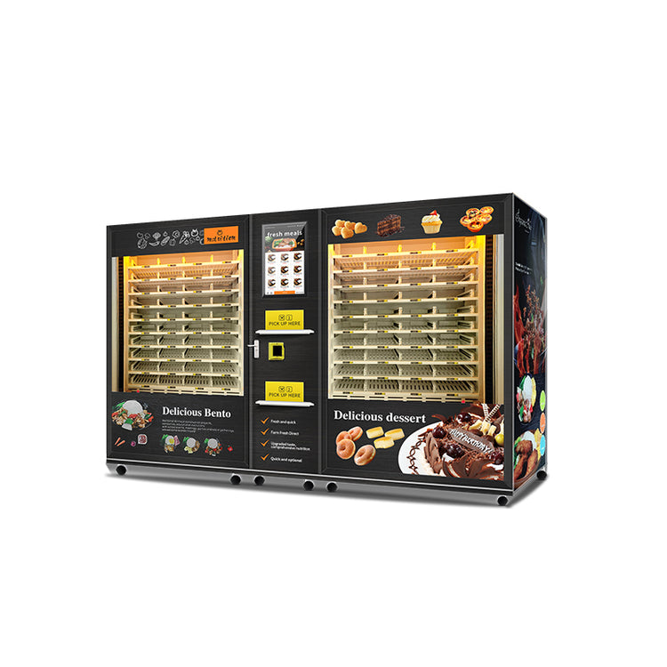 Two-Cabinet Hot Meal & Dessert Vending Kiosk