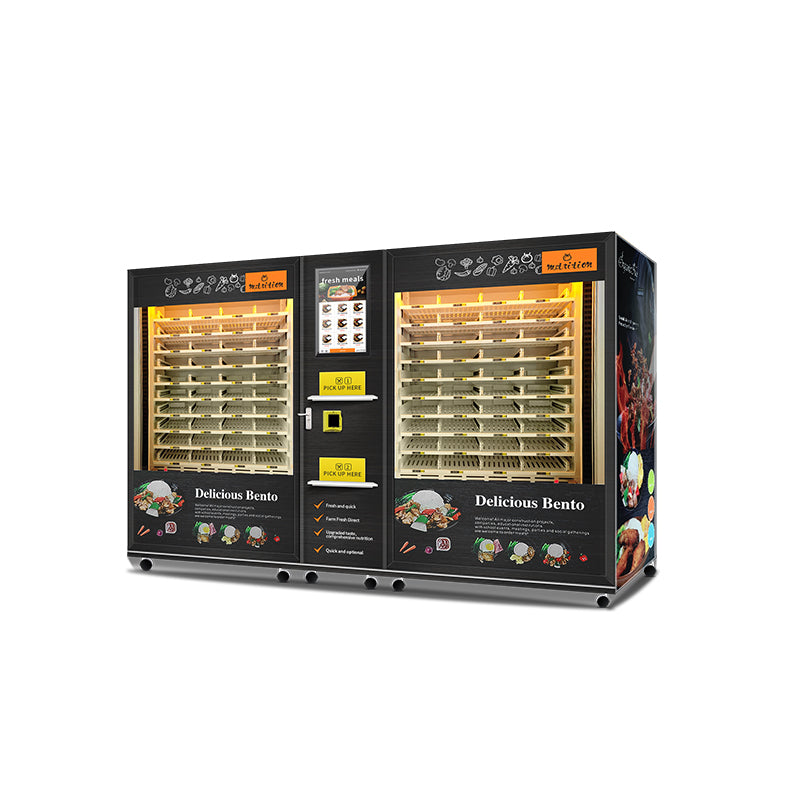 Two-Cabinet Hot Meal & Dessert Vending Kiosk
