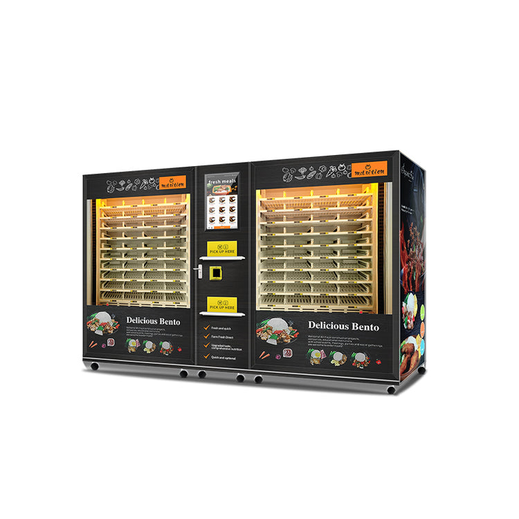 Two-Cabinet Hot Meal & Dessert Vending Kiosk