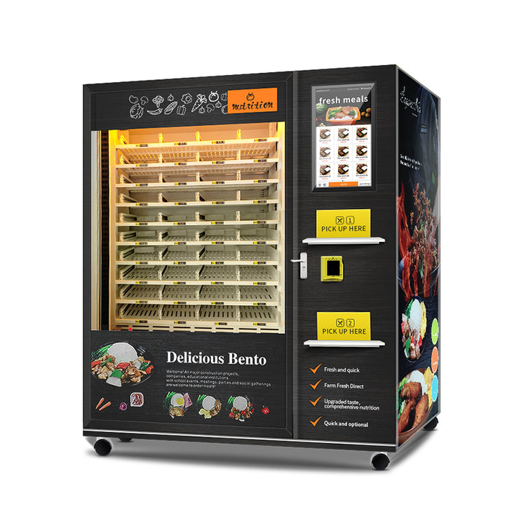 Twin-Microwave Hot Meal Vending Machine – 120–200 Meals