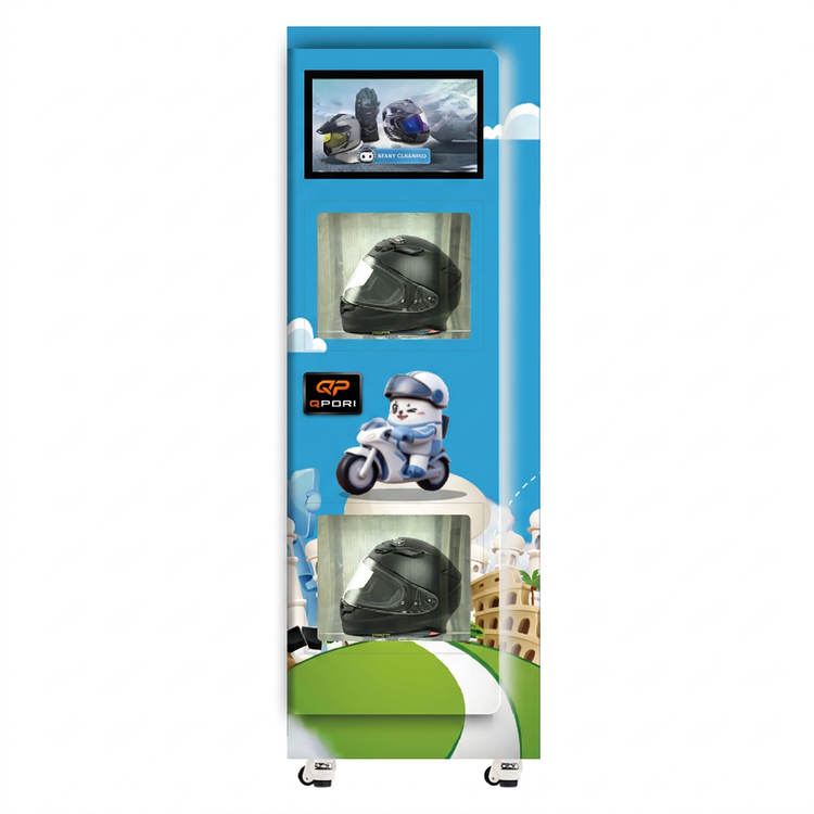 Twin-Chamber Helmet Sanitizing & Drying Vending Machine