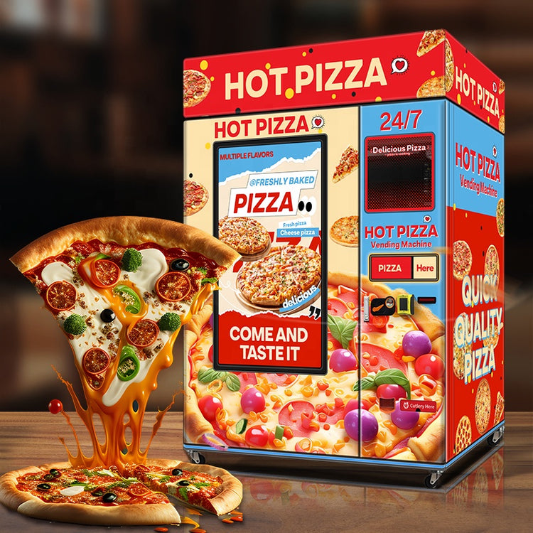 Fresh Hot Pizza Vending Machine with 55-Inch Touch Display – 60 Pizzas