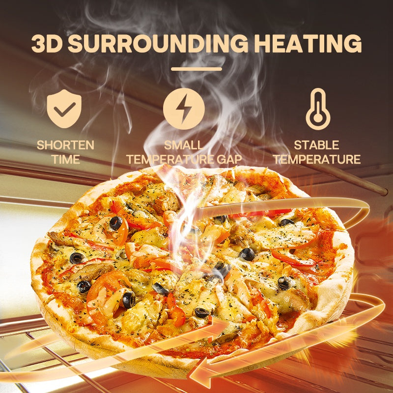 Hot Pizza Vending Machine – Wood-Look Cabinet