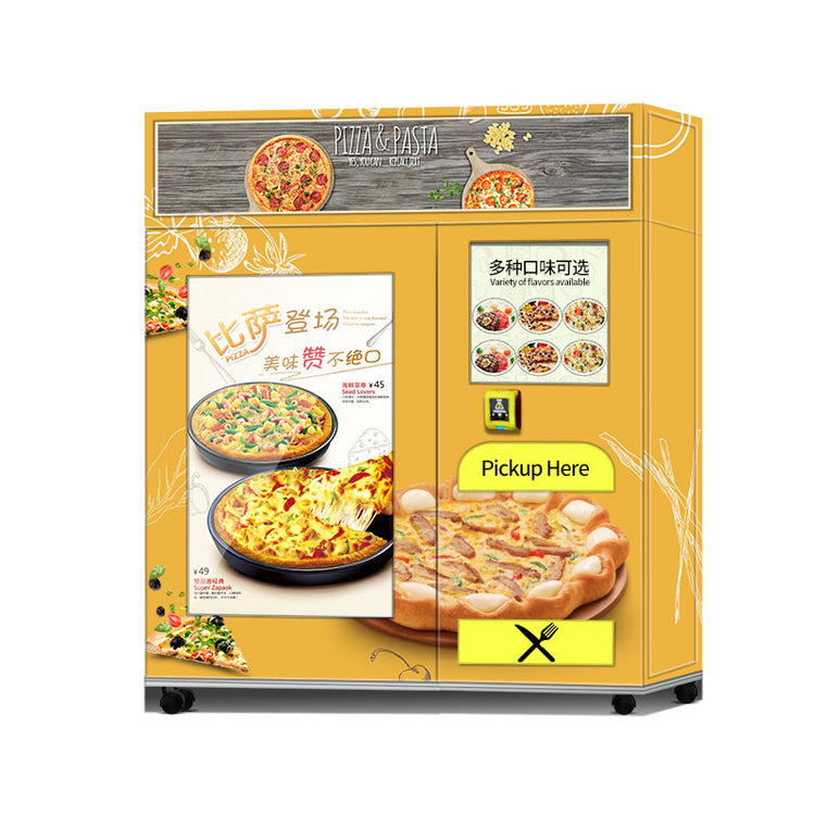 Pizza Vending Machine – Microwave + Oven Baking, 60–80 Pizzas